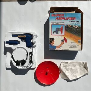 Vintage 1986 Super Amplifier Toy by Nasta Inc. - Complete in Original Box - Rare